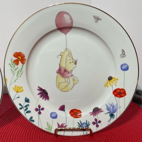 Disney Winnie the Pooh Among the Flowers Dinner Plates set of 2 NWT - Picture 2 of 8